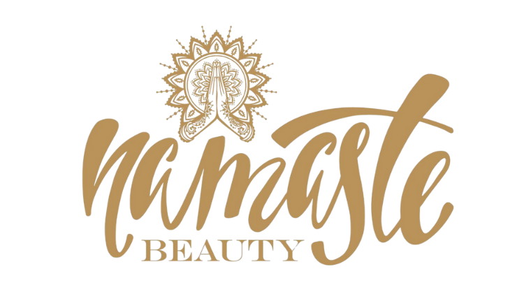namaste beauty Logo in beige